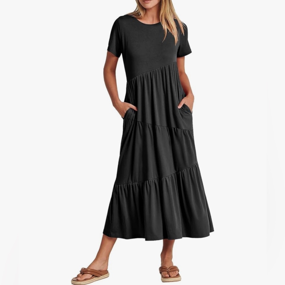 NWOT - Elegant Black Maxi Dress